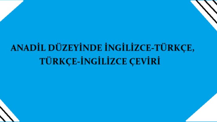 EN-TR, TR-EN çevirileri titizlikle ve hızlı yaparım
