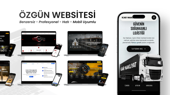sıfırdan profesyonel websitesi ve dijital çözüm geliştiririm