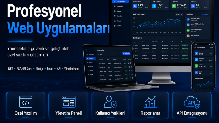 web uygulamaları yazarım
