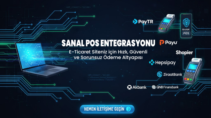 web siteniz için sanal pos sistemlerini başarıyla kuruyorum