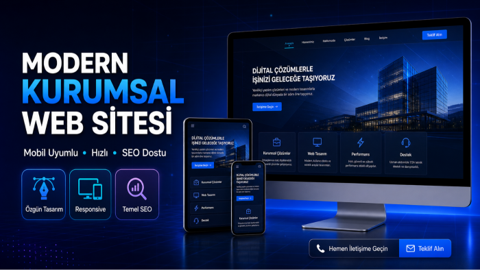 mobil uyumlu kurumsal web sitesi yaparım
