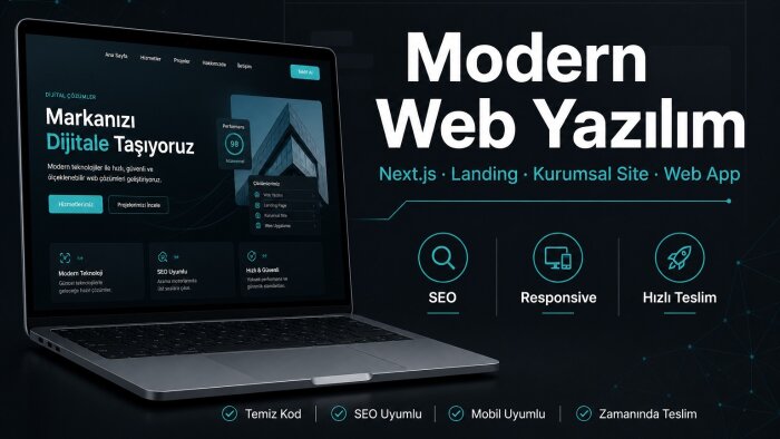 modern web sitesi ve web uygulaması yaparım