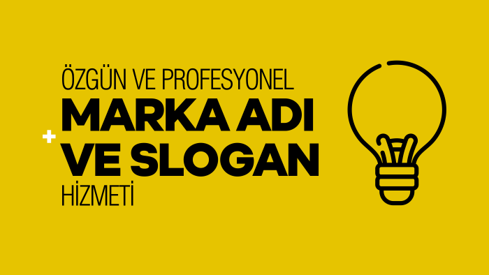 marka adınızı bulur, slogan ile taçlandırırım