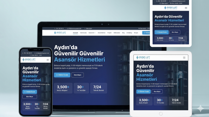 ihtiyaçlarınıza özel modern bir web sitesi kurarım