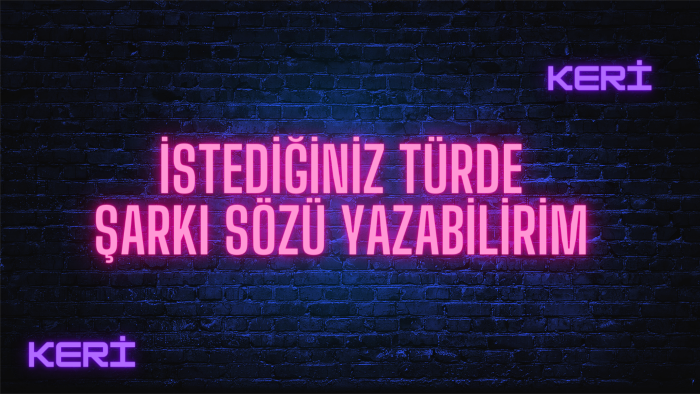 rap veya istediğiniz bir türde şarkı sözü yazarım