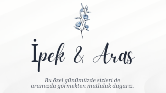 sizlerin mutlu günleri için davetiyeler hazırlayabilirim