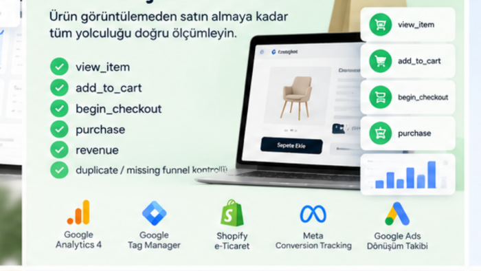 e-ticaret dönüşüm takibinizi doğru şekilde kurarım