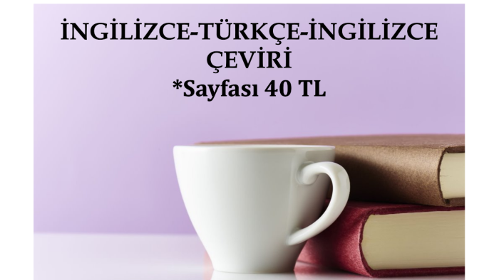 İngilizce-Türkçe-İngilizce çeviri yapabilirim