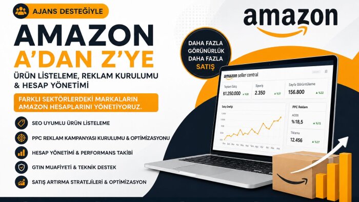 amazon hesabınızı a'dan z'ye profesyonelce yönetirim