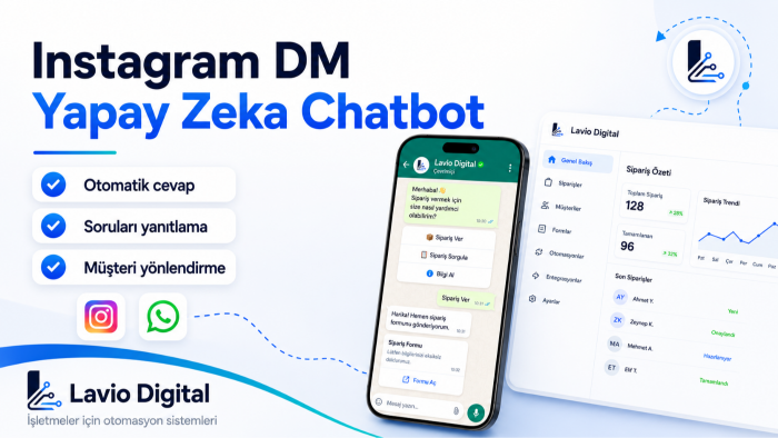 instagram ve whatsapp sipariş sürecini otomatikleştiriyorum