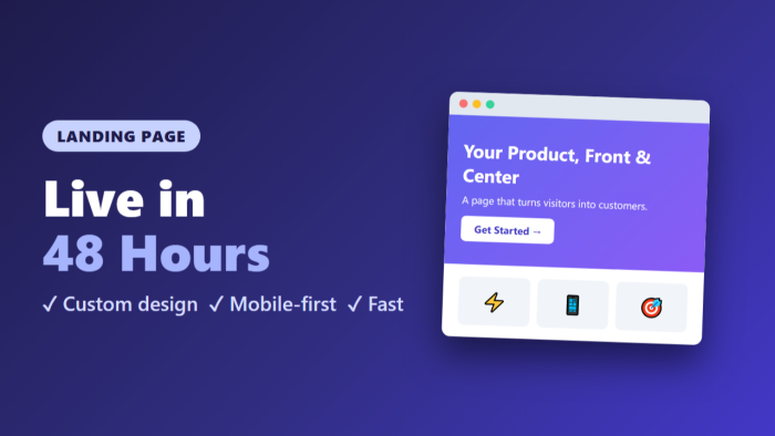 mobil uyumlu landing sayfası yapabilirim
