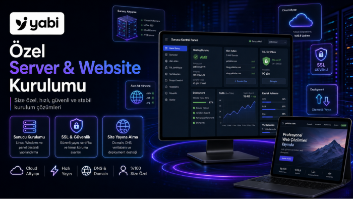server ve web sitesi kurulumu yaparım