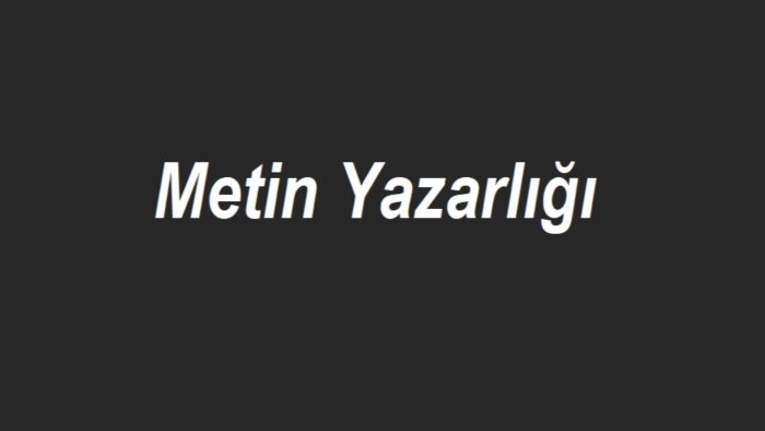 metin yazarlığı konusunda size içerik üretebilirim