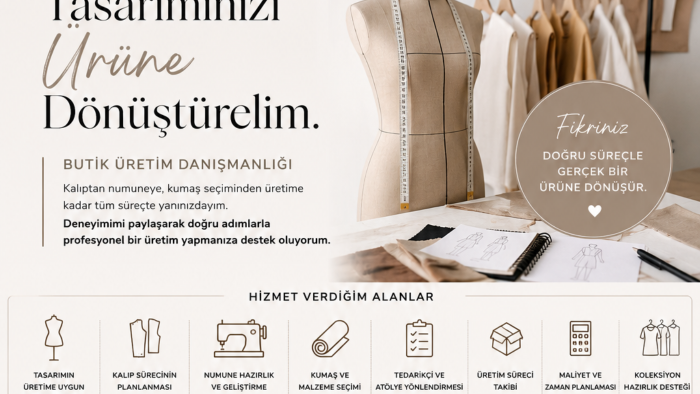 giyim üretim sürecinde kalıp ve numune hazırlarım