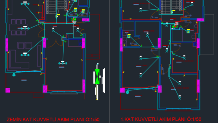 elektrik tesisat projelerinizi çizerim