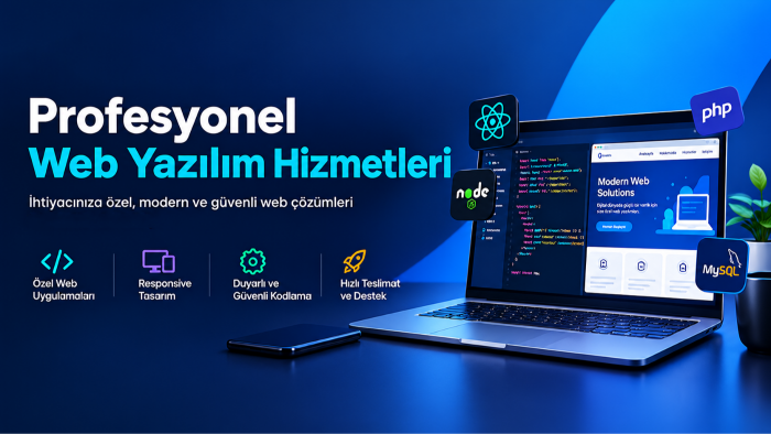 profesyonel web sitesi ve özel web yazılım geliştiriyorum