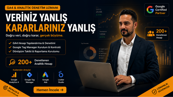 GA4 ve analitik altyapınızı denetleyip optimize edebilirim