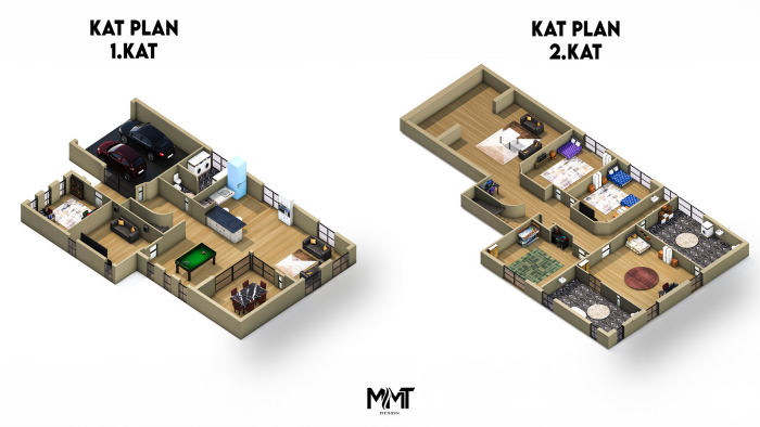 sizin için izometrik kat plan çalışması yapabilirim