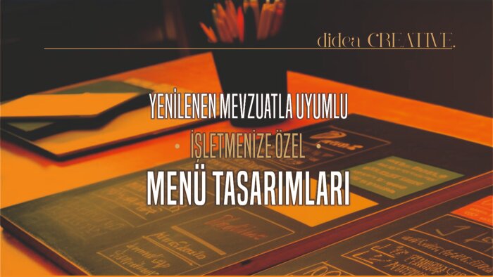 menü tasarımı yaparım