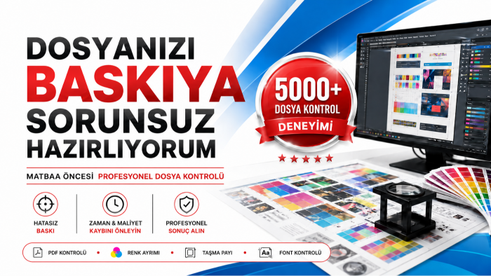 baskıya hazır dosya düzenleme ve matbaa kontrolü yaparım