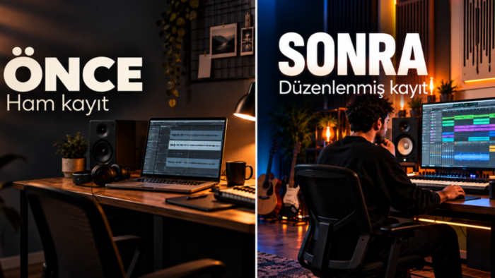 ses kayıtlarınızı düzenler ve müzikle profesyonel yaparım
