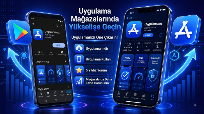 app store ve play storede tanıtımızı yaparım