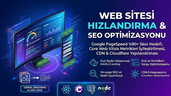 web siteniz için hız ve seo optimizasyonu yaparım
