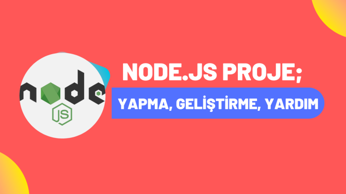 nodejs projenizi yapabilir veya geliştirebilirim