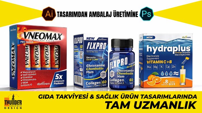 kutu ve etiket ambalajı tasarlıyorum ve üretiyorum