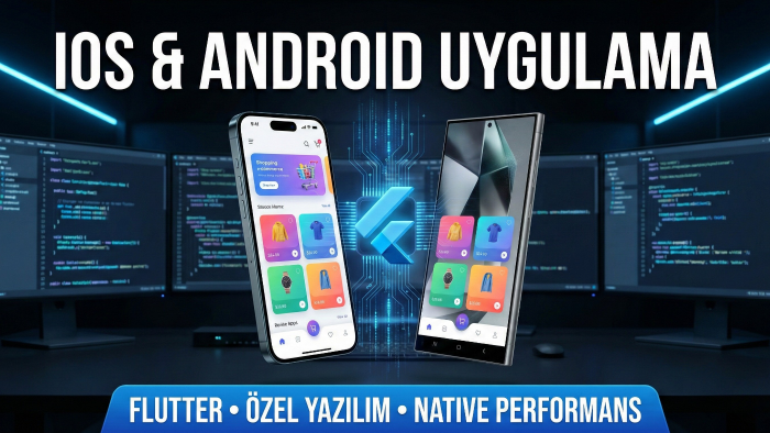 Flutter ile özel iOS ve Android mobil uygulama geliştiririm