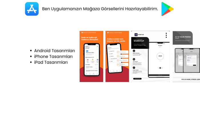 uygulamanızın mağaza görsellerini hazırlayabilirim