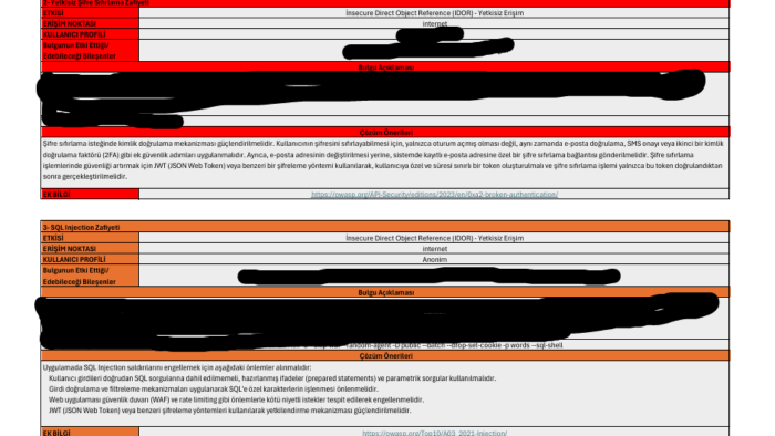 web uygulamanıza sızma testi (pentest) yaparım
