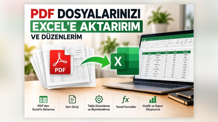 PDF dosyalarınızı Excel'e aktarır ve düzenlerim
