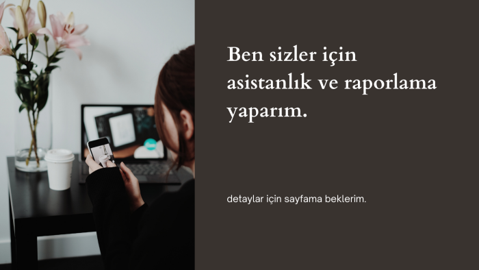 Office programları kullanarak asistanlığınızı yaparım