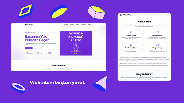 istediğin websiteyi yapabilirim
