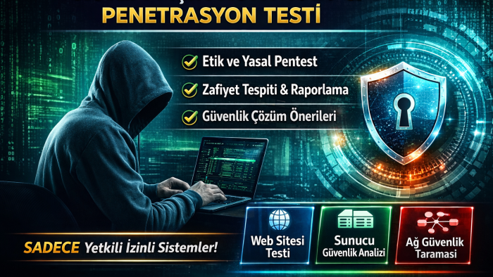 sistem kontrolü ve penetrasyon testi hizmeti veriyorum