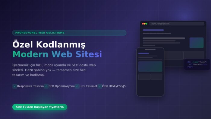  işletmeniz için modern ve mobil uyumlu web sitesi kodlarım