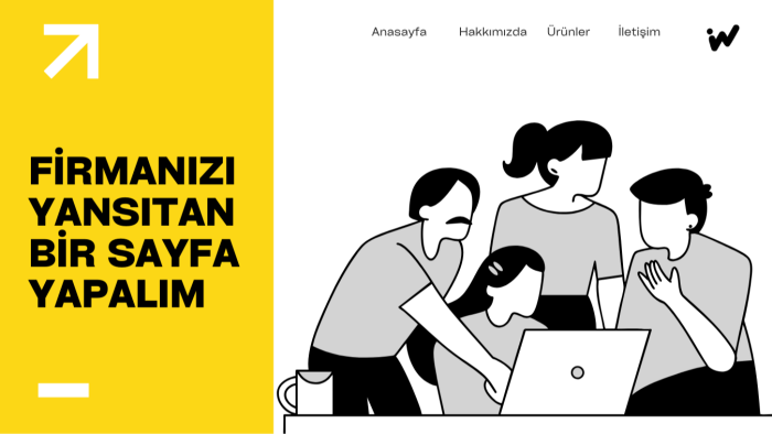markanıza özel tek sayfa website kuruyorum