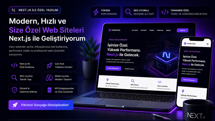 Next ile özel yazılım web siteleri yapabilirim