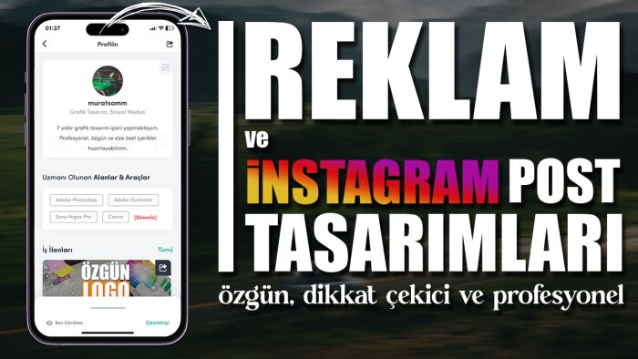 reklam tasarımları, Instagram post görselleri hazırlarım