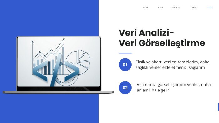 verilerinizi düzenler, temizler ve görselleştiririm