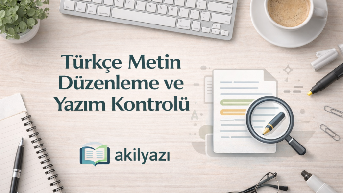Türkçe metinleri düzenler ve yazım kontrolü yaparım