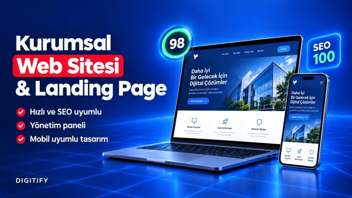 kurumsal web sitesi ve landing page tasarlarım