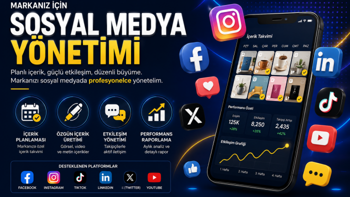 markanız için profesyonel sosyal medya yönetimi yaparım