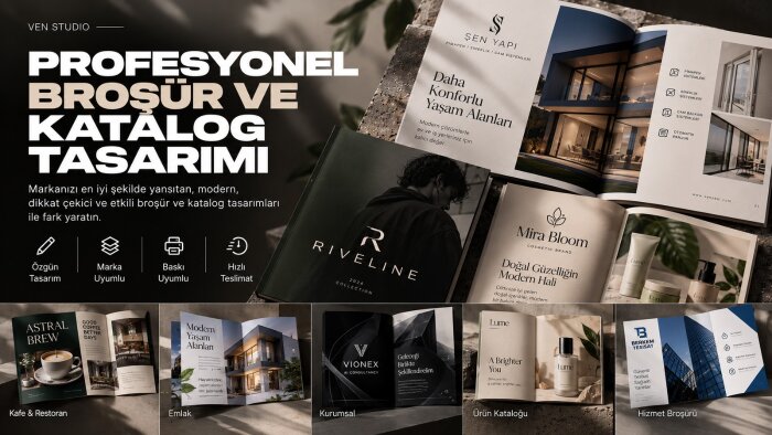 profesyonel broşür ve katalog tasarımı yaparım