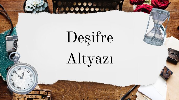 video ve ses kayıtlarınız için deşifre ve altyazı yaparım