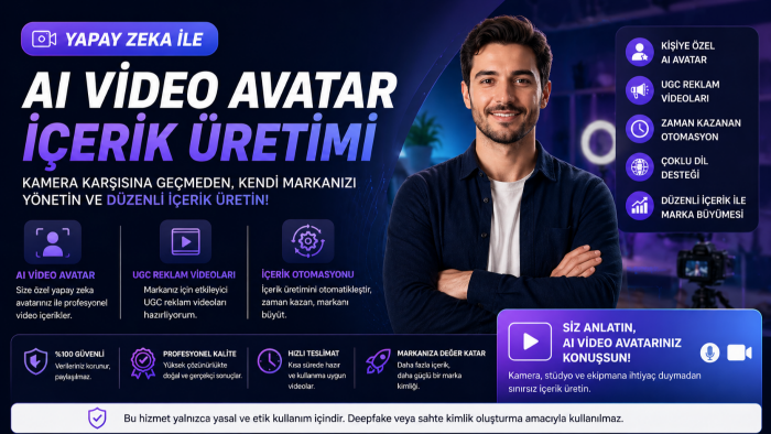 dijital klonunuzu oluşturup içerik üretiminizi hızlandırırım