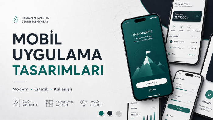 sizin için modern mobil uygulama tasarımı yapabilirim