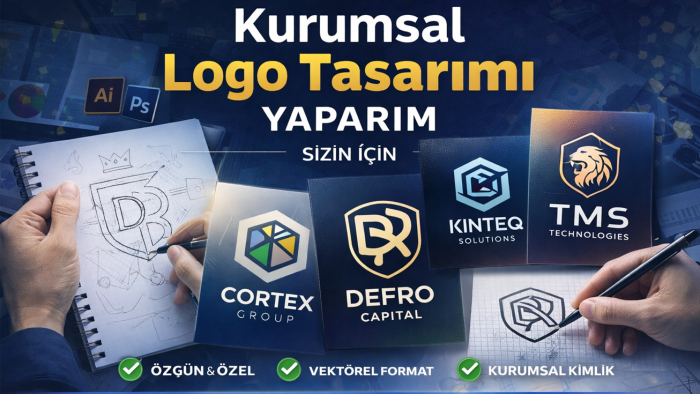 markanız için kurumsal ve özgün logo tasarlıyorum