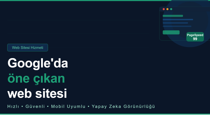 web sitesi yaparım